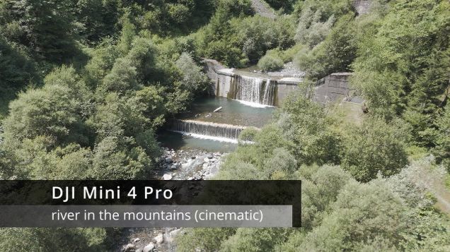 river in the mountains cinematic - DJI Mini 4 Pro