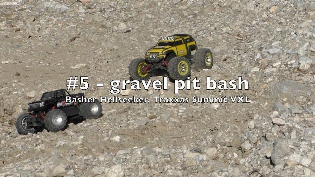Traxxas Summit VXL & Basher Hellseeker - #5 - gravel pit bash