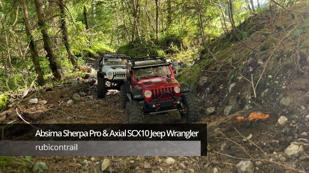 rubicontrail - Absima Sherpa Pro & Axial SCX10 #axialscx10 #rccrawler #absimasherpa