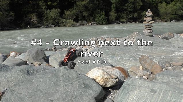 Axial XR10 #4 - crawling next to the river