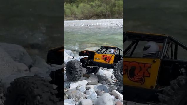 crawling fun along the river - Axial Capra UTB18 #utb18 #axialcrawler #caprautb18