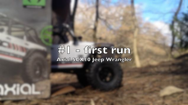 Axial SCX10 Jeep Wrangler #1 - first run
