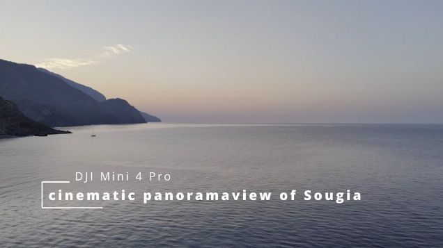 cinematic panoramaview of Sougia - DJI Mini4 Pro #djicinematic #djimini4pro #mini4pro