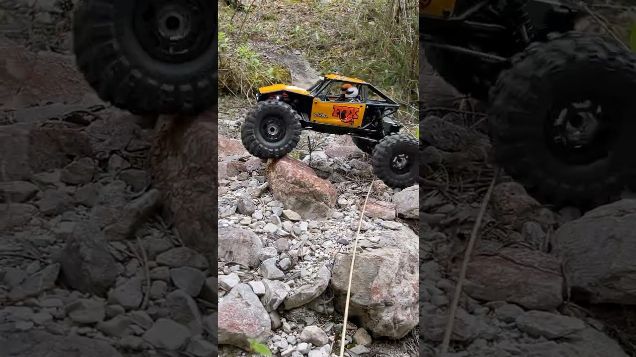 dry creek bed crawling 02-  Axial Capra UTB18 #axialcapra #utb18 #crawler4ws
