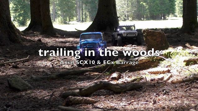 Axial SCX10 & ECX Barrage - trailing in the woods