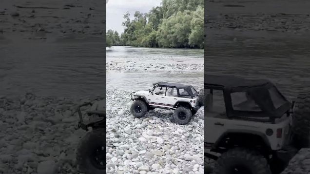 water wherever I go - Axial SCX10 Jeep Wrangler #axialcrawler #axialscx10 #axial