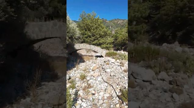 FPV shadow chase & ancient bridge - DJI Avata 2 #fpvdrone #djifpv #avata2