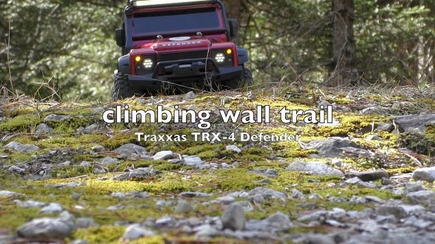 Traxxas TRX-4 Defender - climbing wall trail