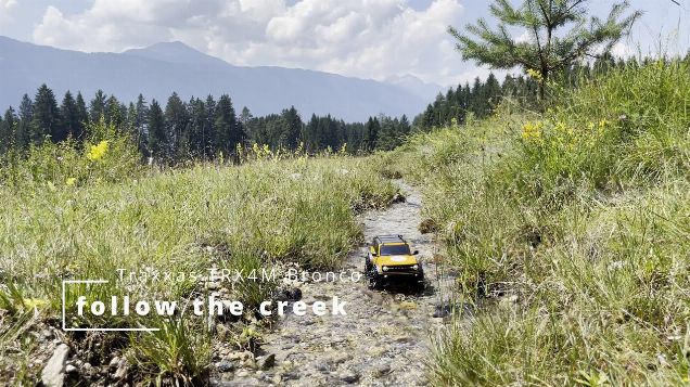 follow the creek - Traxxas TRX4M Bronco #trx4m #traxxasbronco #traxxas