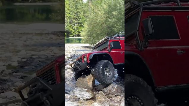 hidden lake in the forest06 - Traxxas TRX 4 Defender #traxxas #trx4defender #trx4