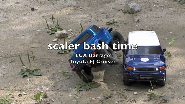 ECX Barrage & Toyota FJ Cruiser - Scaler bash time