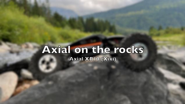 Axial XR10 on the rocks