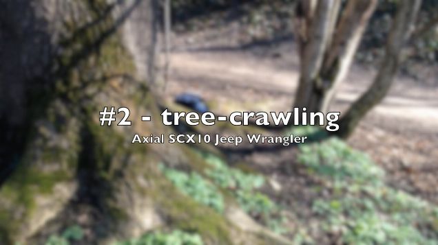 Axial SCX10 Jeep Wrangler #2 - tree-crawling