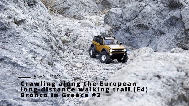 crawling along E4 - Traxxas TRX-4M Bronco in Greece #2