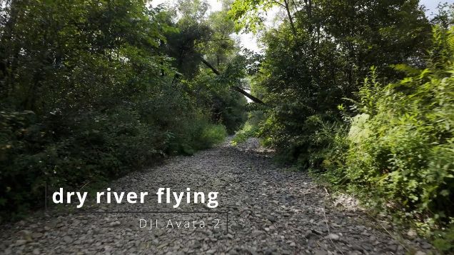 dry river flying - DJI Avata 2