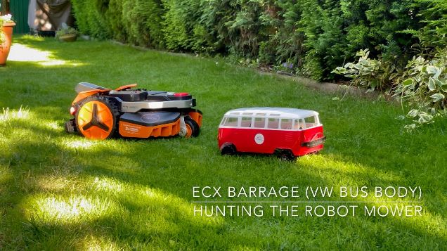Hunting the robot mower - ECX Barrage (VW Bus Body)