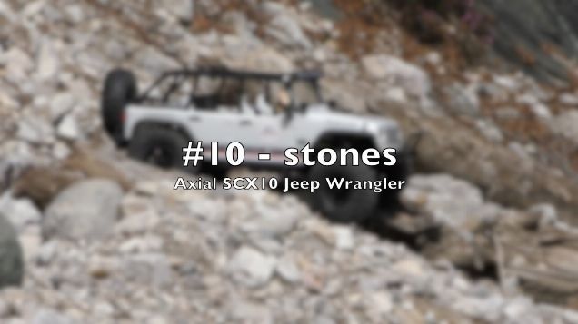 Axial SCX10 Jeep Wrangler #10 - stones