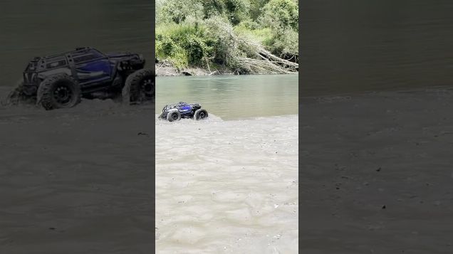 short no1 running in the river or next to it? - Traxxas Summit #traxxas  #traxxassummit #traxxasrc