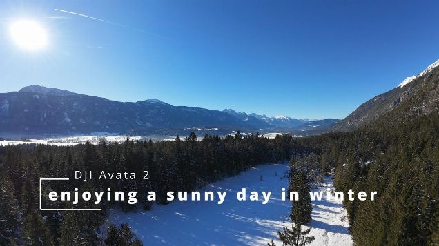 enjoying a sunny day in winter - DJI Avata 2